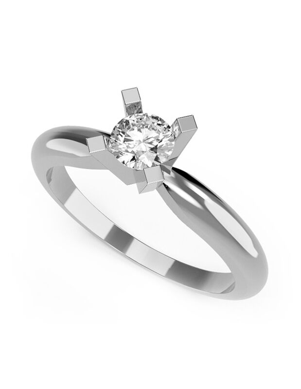 Anillo de Compromiso de 14K con Diamante de Lab... image number null