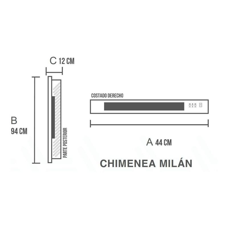 Chimenea Calefactor Wifi El&eacute;ctrico 1500w Master... image number null