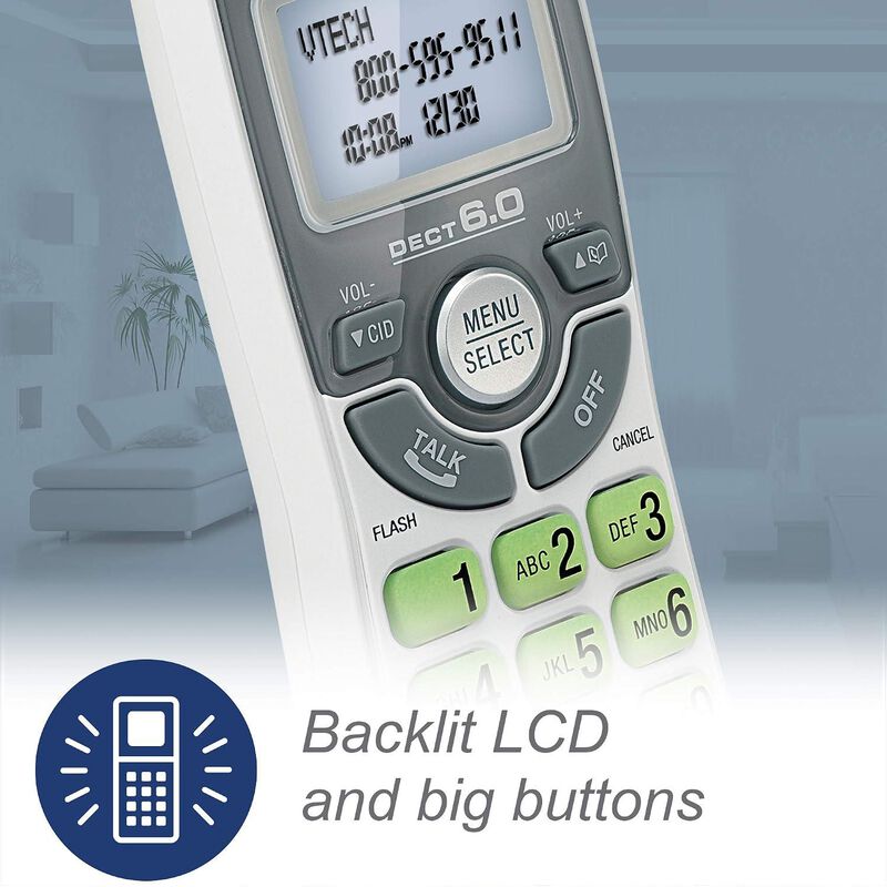 Tel&eacute;fono Inal&aacute;mbrico Vtech Cs6124 Contestadora image number null