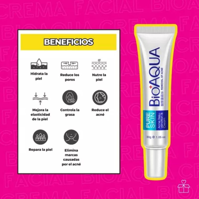 Crema Anti &Aacute;cne Bioaqua Pure Skin Cicatrices Co... image number null