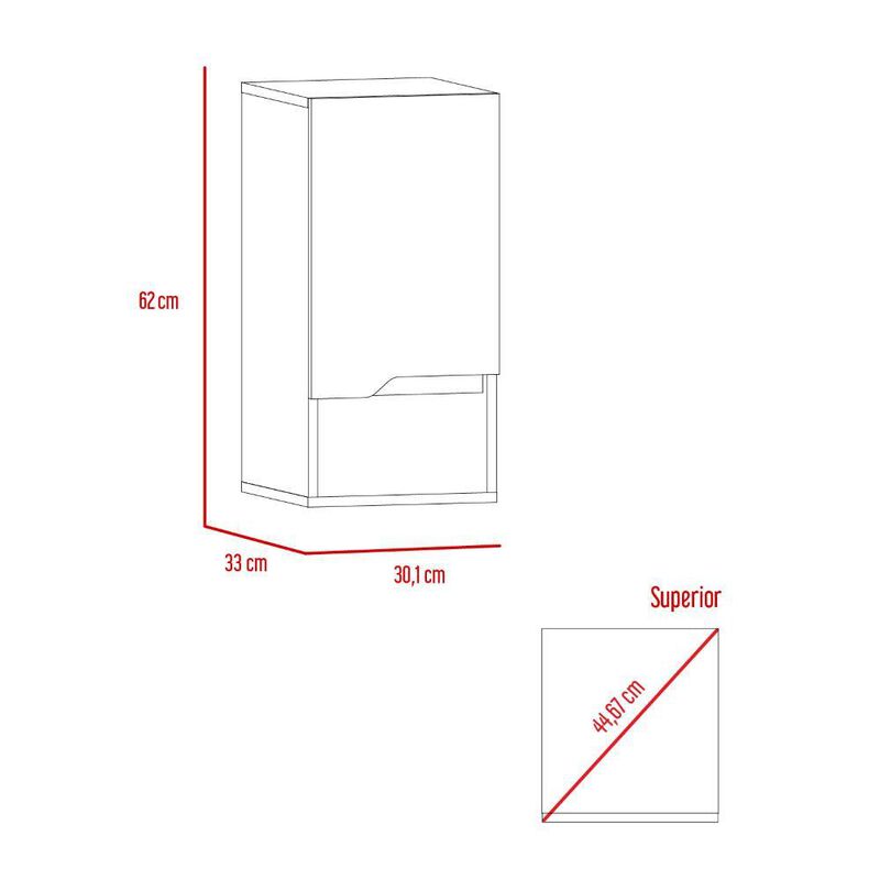 Gabinete de Ba&ntilde;o Apolis Plata Oscuro y Caf&eacute; Cla... image number null