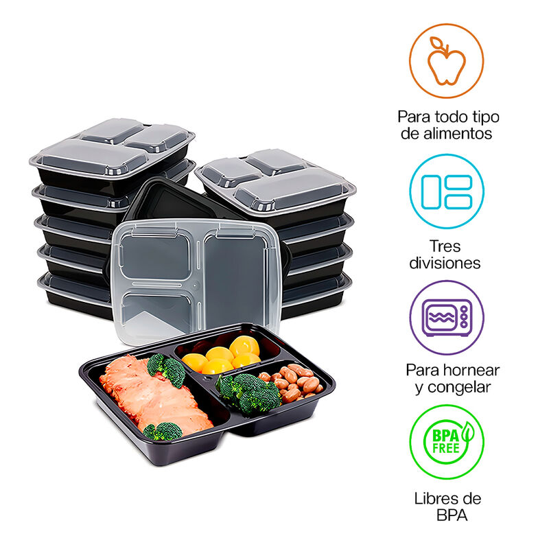 Contenedores para Alimentos Reutilizables Bento... image number null
