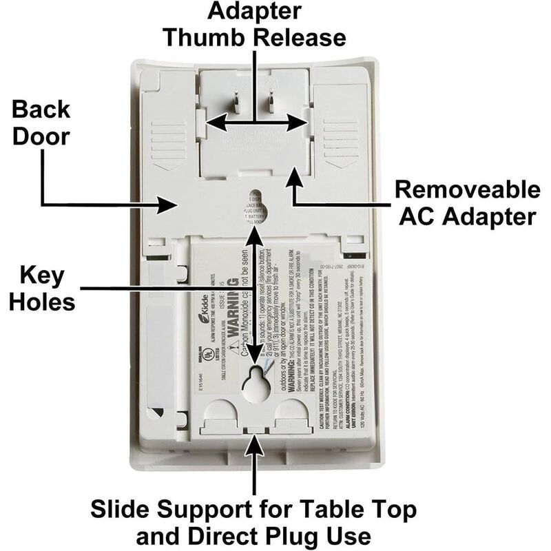 Kidde Detector de mon&oacute;xido de carbono, enchufe ... image number null