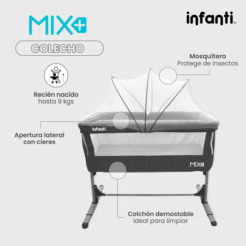 Cuna Colecho Mixx Gris image number null