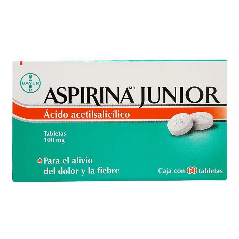 ASPIRINA JUNIOR ANALG&Eacute;SICO 60 TABLETAS image number null