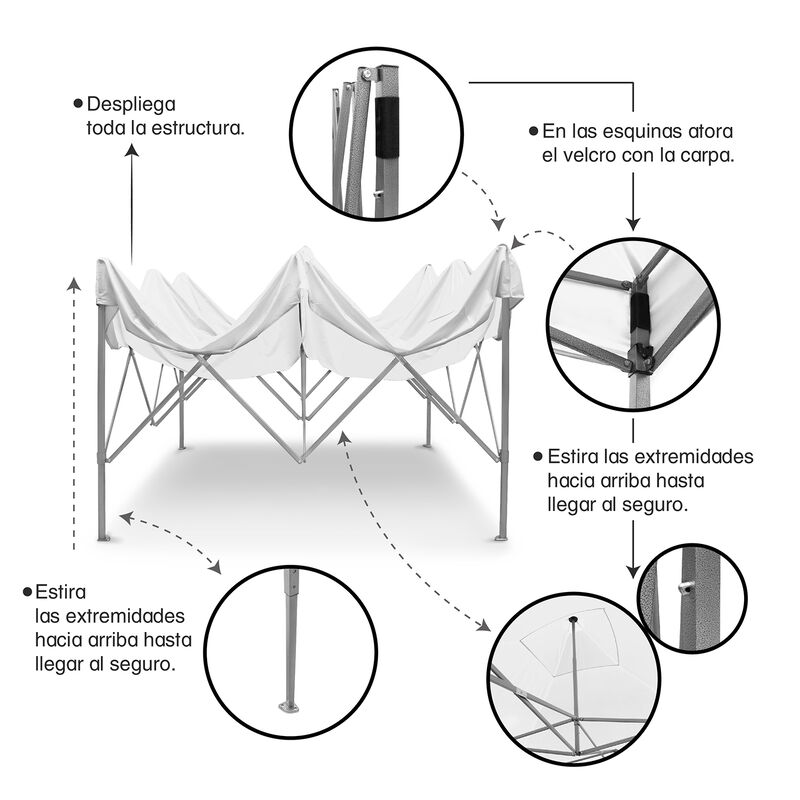 Toldo / Carpa en color Blanco image number null