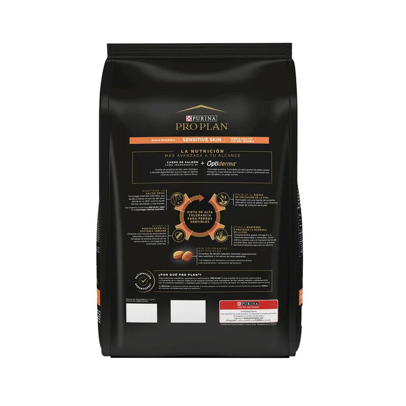 Pro Plan Sensitive Skin Adulto Raz Peque&ntilde;as 1 K... image number null