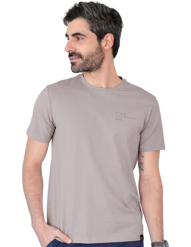 Playera Basica Lisa Premium Caballero Cuello Re... image number null