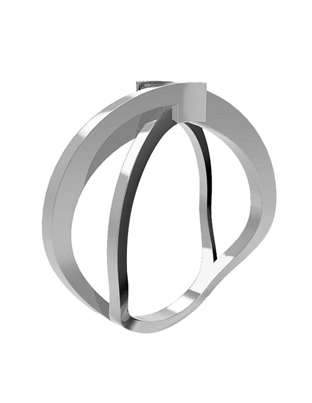 Anillo de Compromiso en Oro Blanco 10K con Circ... image number null