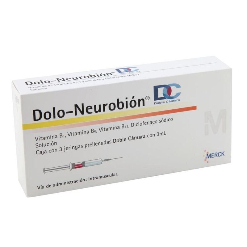 Dolo Neurobi&oacute;n Dc Inyectable Con 3 Jeringas Pre... image number null