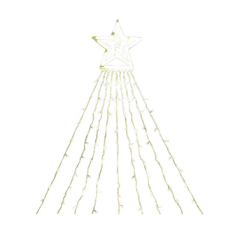 Estrella Con Cortina De Serie 300 Led Luz Blanc... image number null