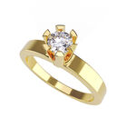 Anillo de Compromiso de 10K con Circonia Talla 11 ORO AMARILLO 10K- / M465-10Y-CZ-11