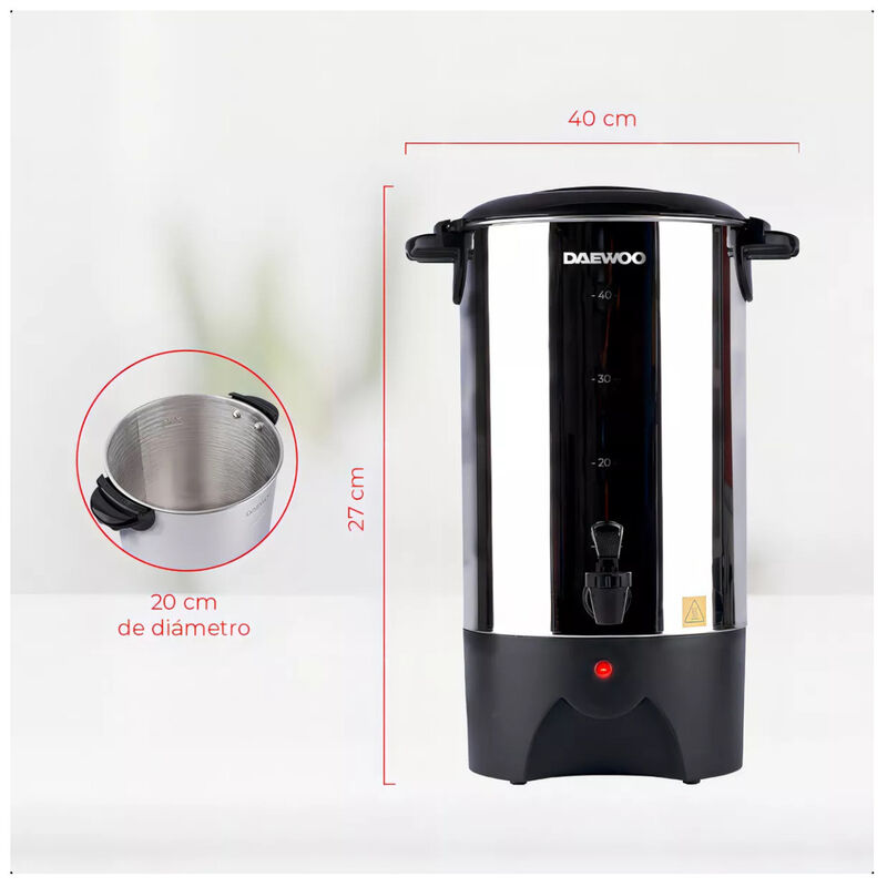 Cafetera Urna Daewoo 6 Litros 40 Tazas Filtro e... image number null