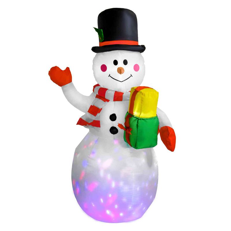 Inflable Navidad Mu&ntilde;eco Nieve 1.5m Decoracion L... image number null