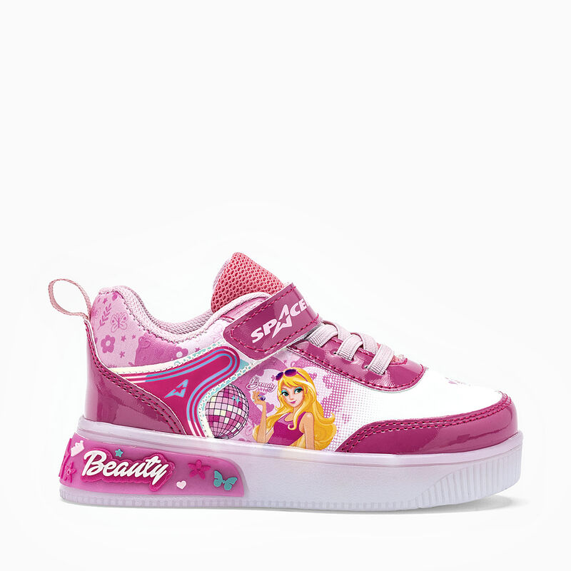 Space Boys tenis con luces para BEB&Eacute; fucsia bla... image number null