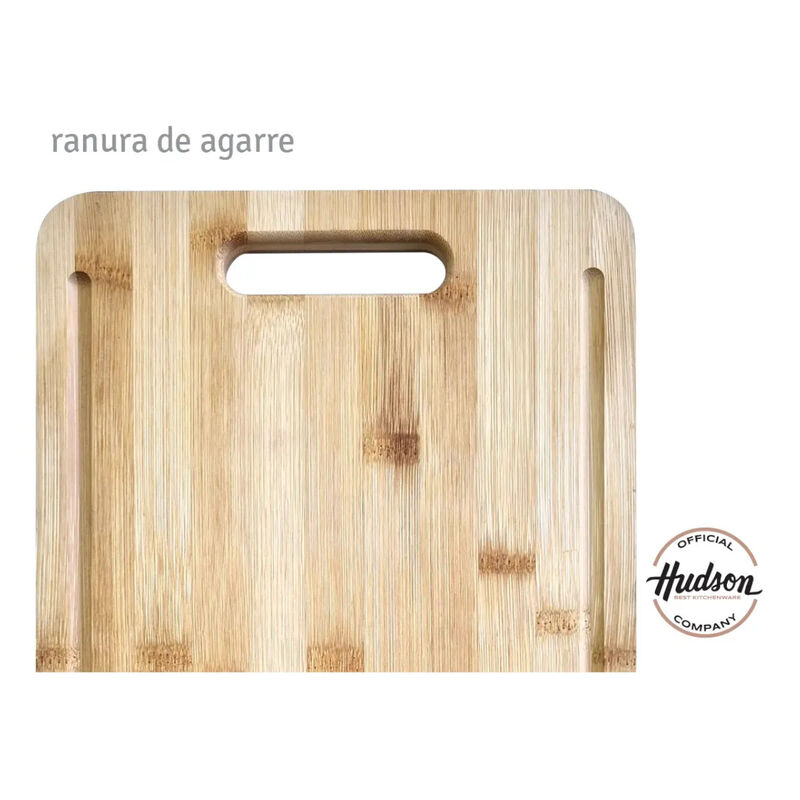 Tabla Picar Cortar Hudson Madera Bamb&uacute; Cocina 3... image number null