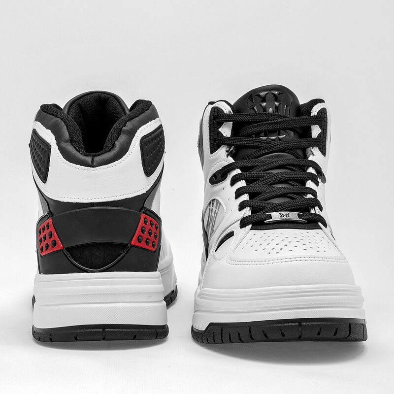 What'S U? Tenis urbano para hombre. Blanco negr... image number null