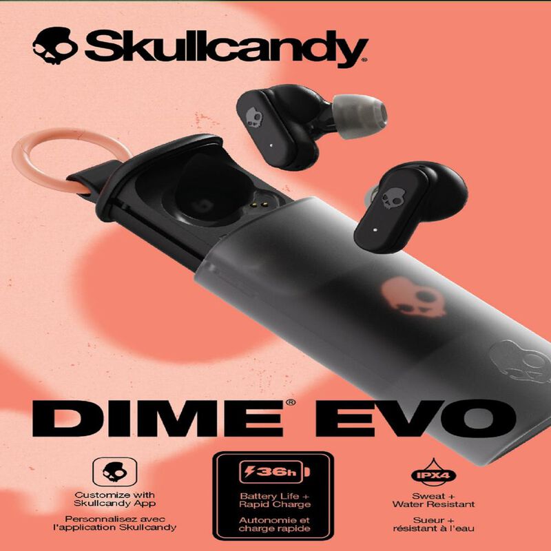 Aud&iacute;fonos Skullcandy TW Dime Evo In-Ear Inal&aacute;mb... image number null