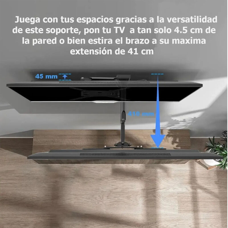 Kit 2 Soportes Tv Pared Brazo Articulado 17-55 ... image number null