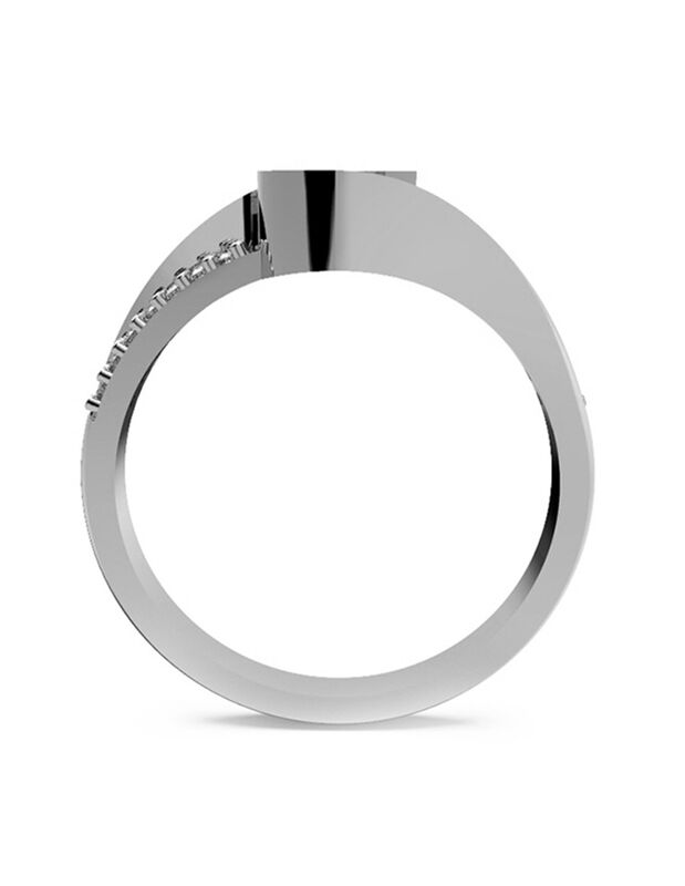 Anillo de Compromiso en Oro de 14K con Circonia... image number null