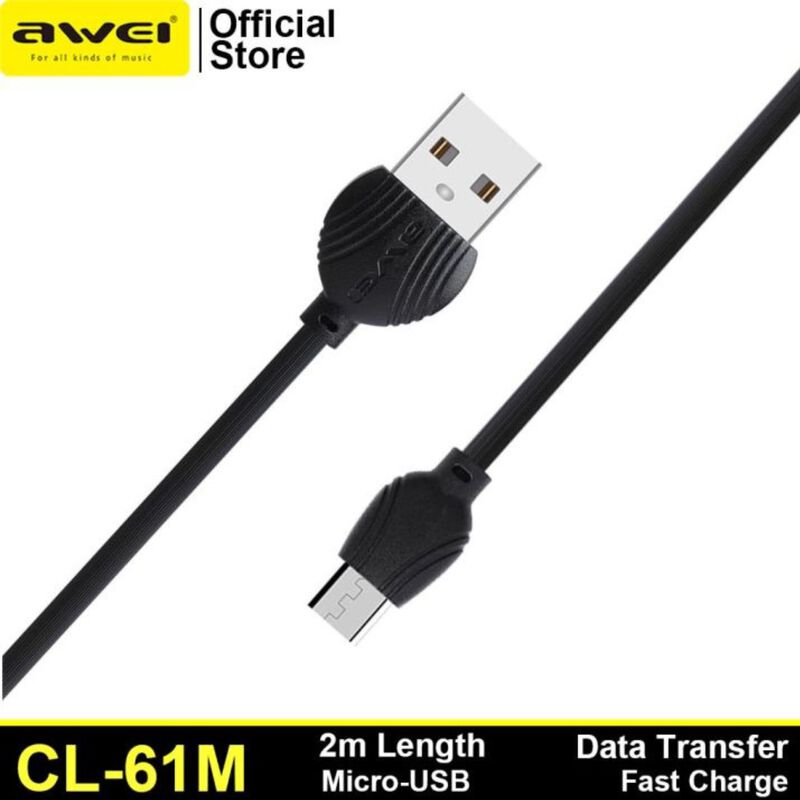 Awei Cl-61m Cable De Carga Micro Usb (negro)(20... image number null