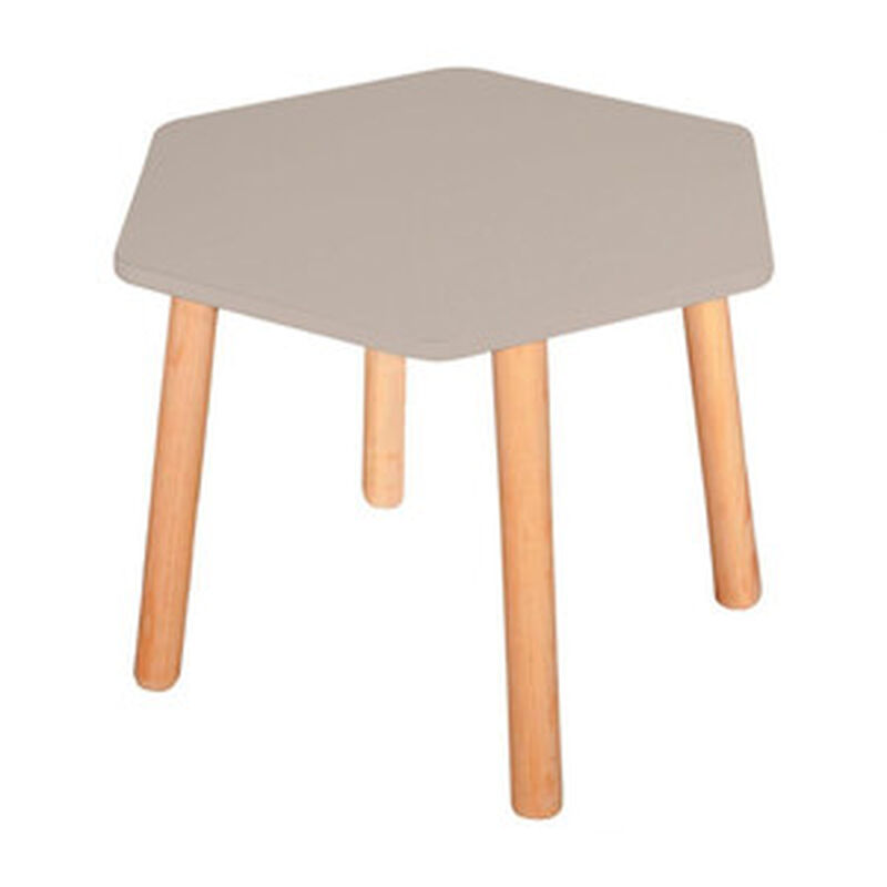 Mesa Moderna de Madera para Ni&ntilde;os-Gris Oscuro image number null