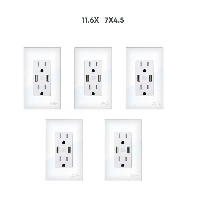 Pack 2 piezas Placa Duplex + 2 Puertos Usb Smar... image number null