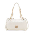 Bolsa Drawstring Grande Con Herraje De Monograma Color Beige