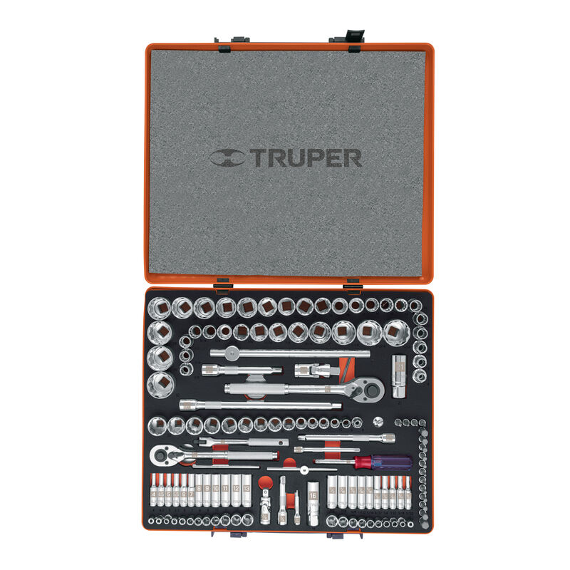 Juego 135 Herramientas 1/4' 3/8' y 1/2' Std y M... image number null