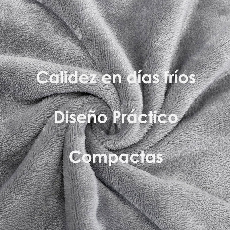 Juego de S&aacute;banas Polar Individual Gris T&eacute;rmicas... image number null