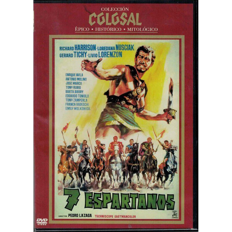 7 Espartanos Dvd 1962 I Sette Gladiatori (7 Esp... image number null
