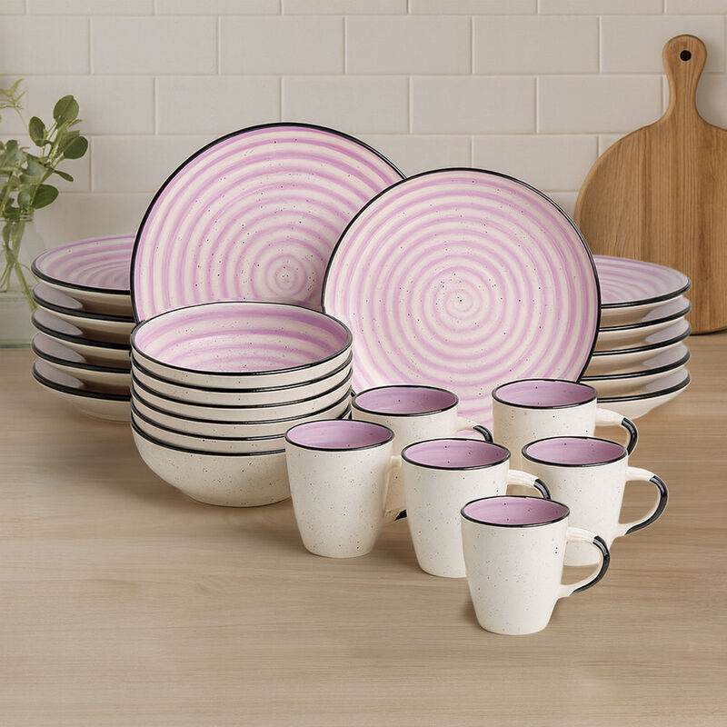 Vajilla SIGNE para 6 Personas - Cer&aacute;mica Blanca... image number null