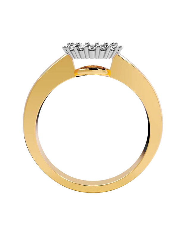 Anillo de Compromiso en Oro de 10K con Circonia... image number null