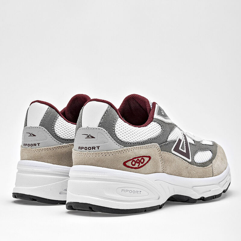 Apoort Tenis urbano para joven. Blanco gris vin... image number null