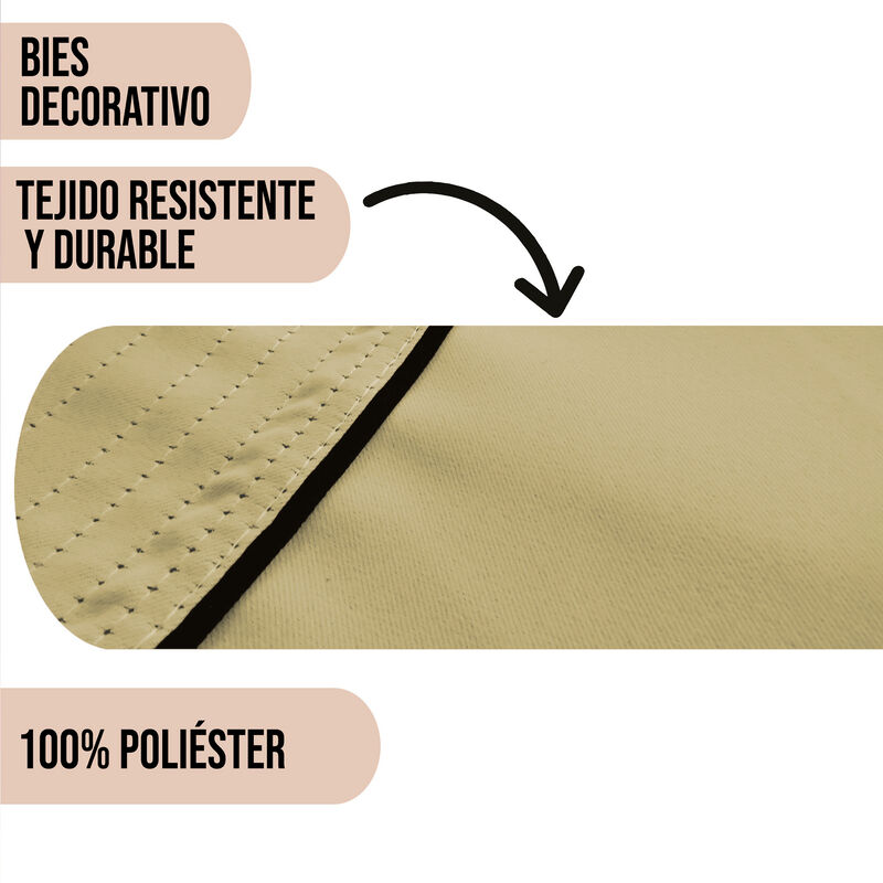 Cortinas Black Out Lisa Beige Con Argollas  2.2... image number null