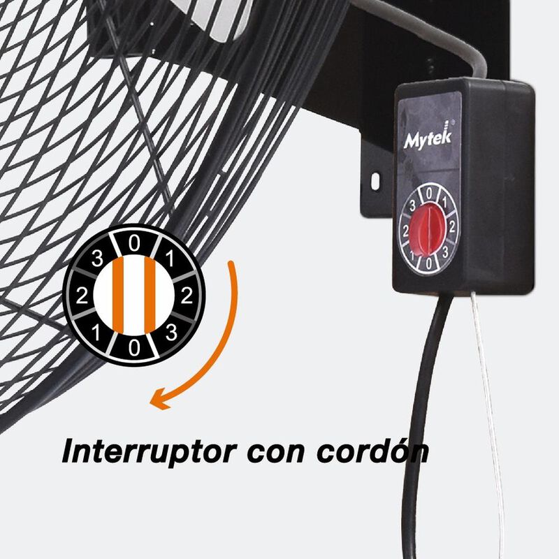 VENTILADOR PARED INDUSTRIAL MYTEK 3422 30 PUL 3... image number null