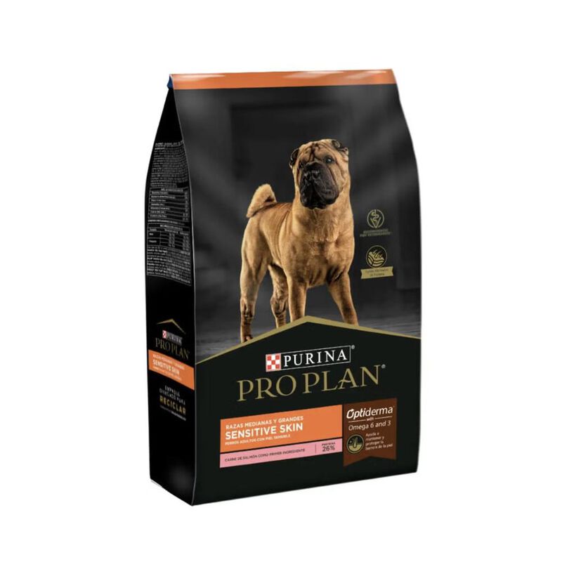 Pro Plan Sensitive Skin Adulto Razas Medianas Y... image number null