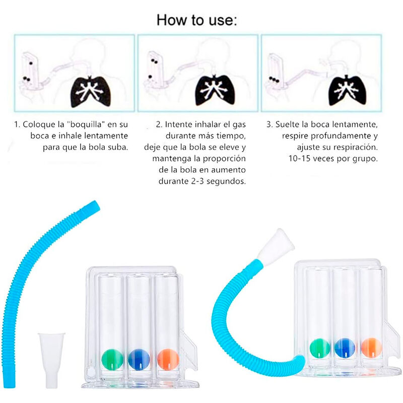Inspirometro Incentivo de 3 Bolas (Inhalación)|... image number null