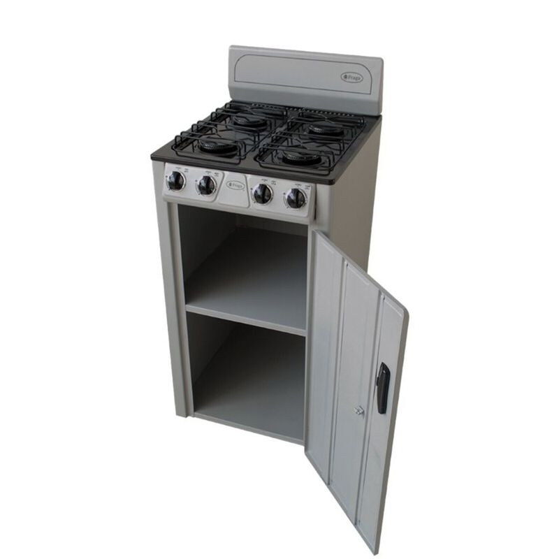 Parrilla Gas Lp 4 Quemadores Piso Porcelanizada... image number null