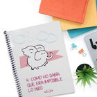 5 Cuadernos Profesionales Pasta Blanda Modelo Elefante