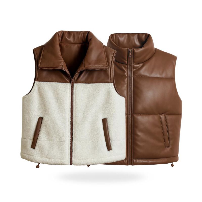 Chaleco Doble vista con borrega image number null