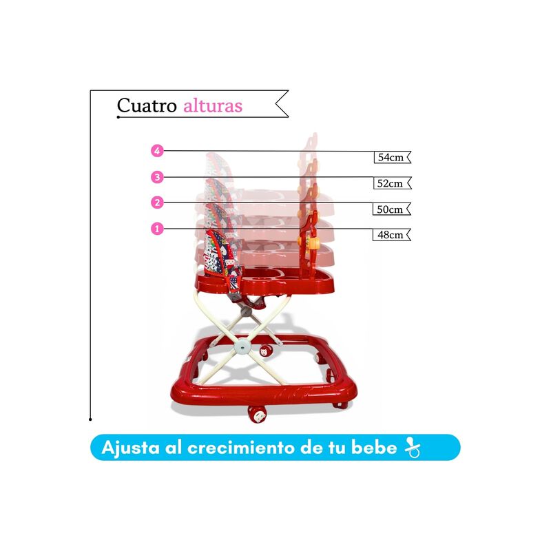 Andadera Plegable Para Beb&eacute; Con Asiento Acolcha... image number null