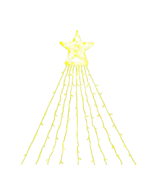 Estrella Con Cortina De Serie 300 Led Luz Calid... image number null