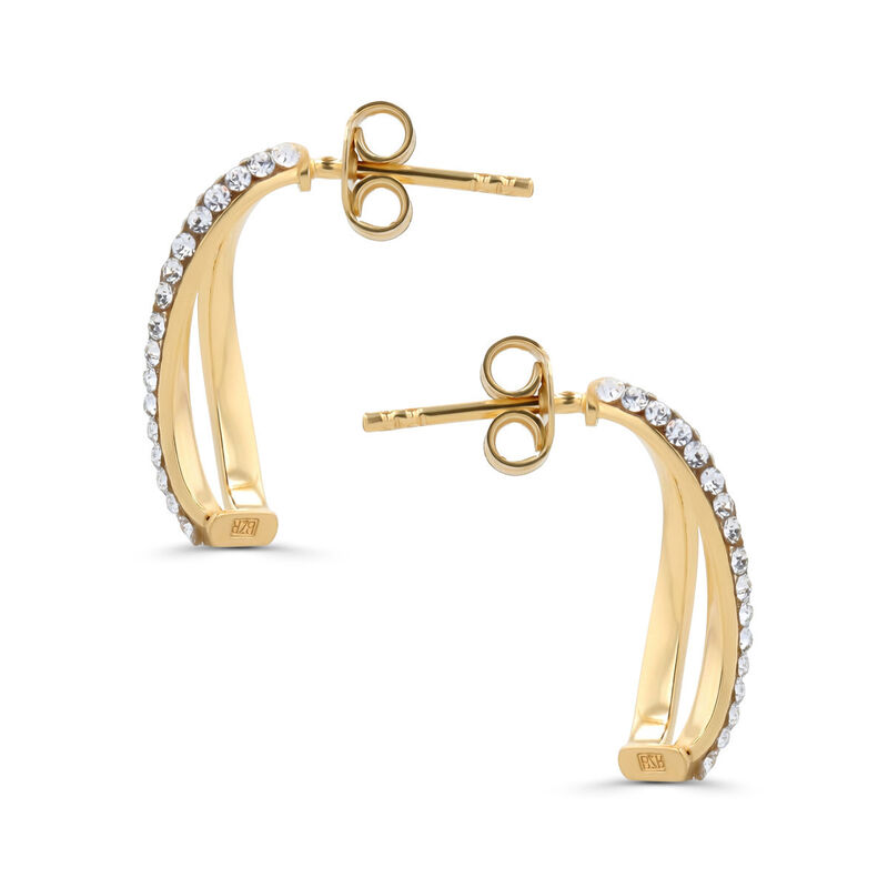 Aretes De Oro 10k Con Zirconias | Bizzarro image number null
