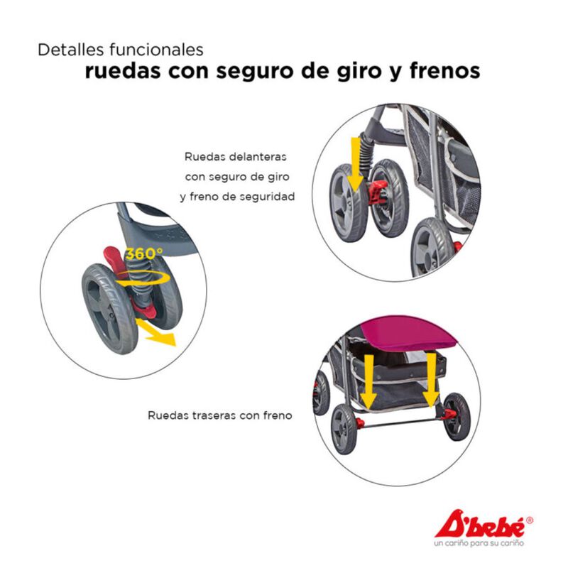 Carriola + Autoasiento D´Bebé Travel System Sta... image number null