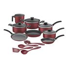 Batería de Cocina Tramontina 20297/978 Turim 16... Batería de Cocina Tramontina 20297/978 Turim 16 Pzas Roja