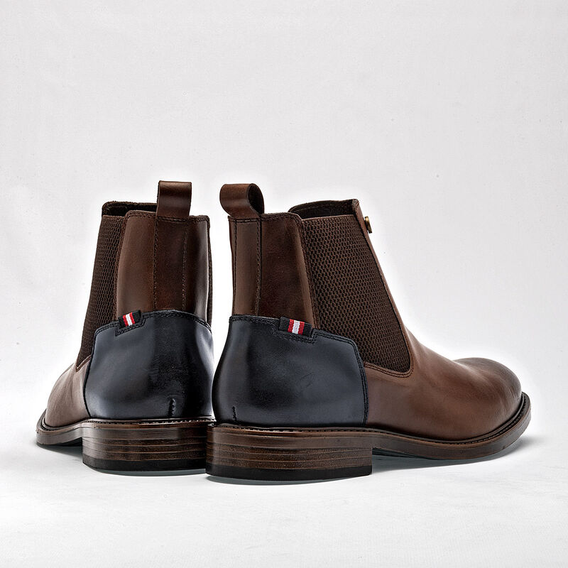 Christian Gallery Bota para hombre caf&eacute; marino image number null