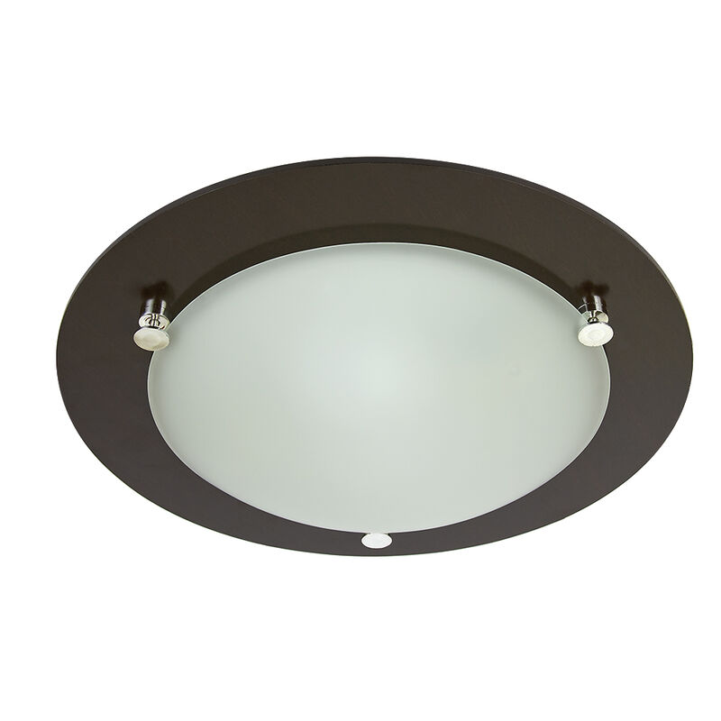 Lampara Para Interior En Plaf&oacute;n Madera Oscura E... image number null