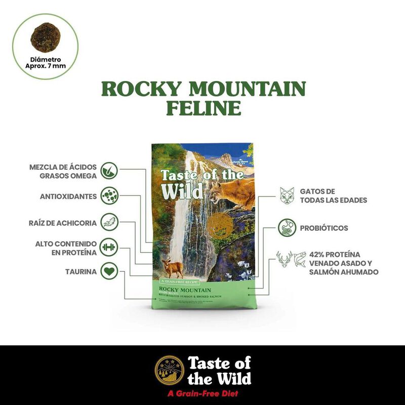Taste Of The Wild Para Gato Venado Asado 2.28 K... image number null