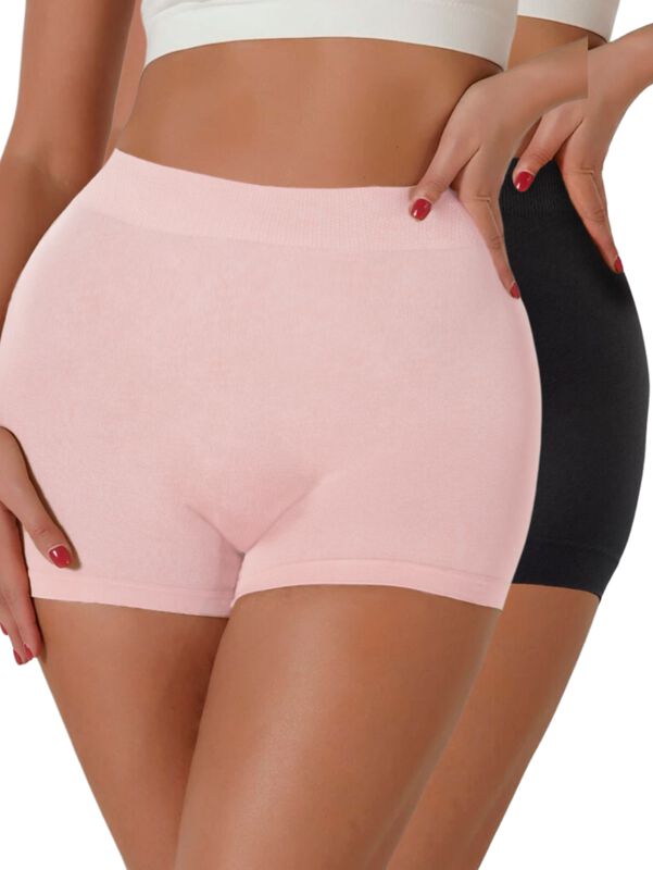 Set De 2 Panty Fajas Boxer De Mujer Cyf-08 Negr... image number null